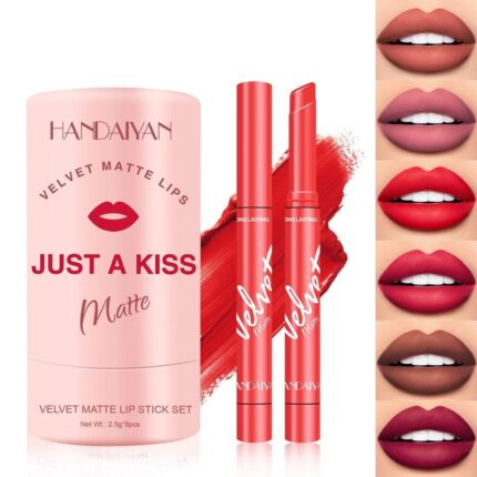 Handaiyan Just A Kiss- 8 pieces Velvet Matte Lipstick Set