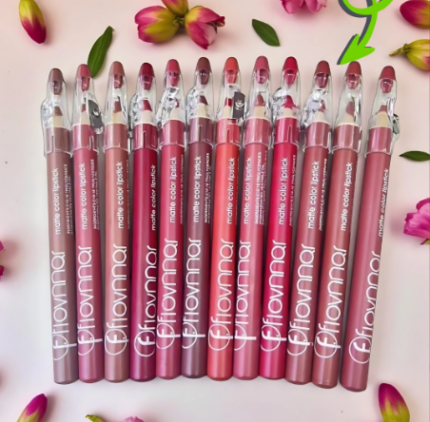 flarnnor 12 piece lipstick set with sharpner