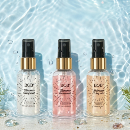 BOB Shimmer Fixing Mist   Long-Lasting Hydrating Setting Spray (50ml)