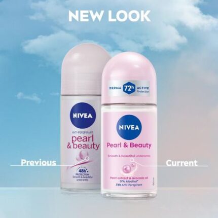 NIVEA Pearl and Beauty Anti-Perspirant Deodorant Roll On (50ml)
